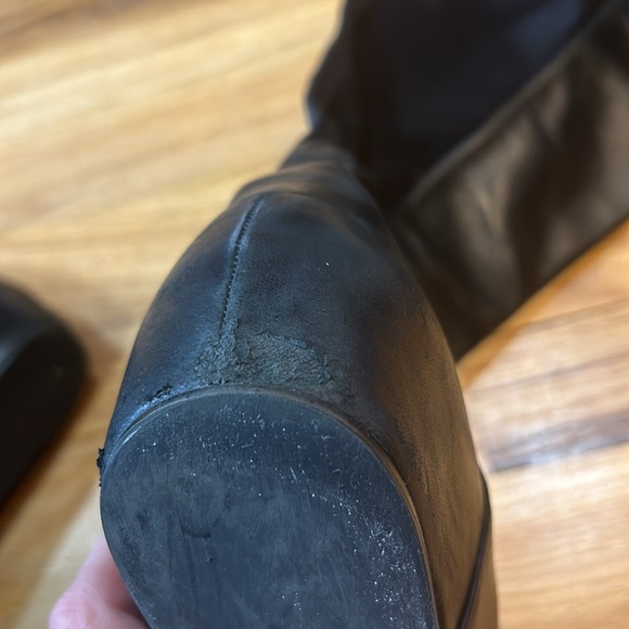 Stuart weitzman black leather wedge boot - Picture 9 of 15